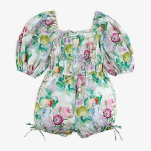 Gingersnaps girls whimsical fruit floral bird bubble romper jumper playsuit